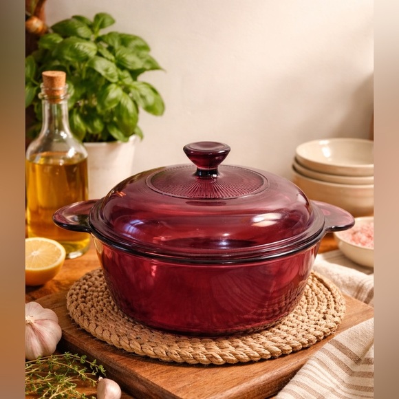 Pyrex Other - Vintage Pyrex / Corning Amethyst Purple Glass Casserole Bowl w/ Lid #1148 MCM